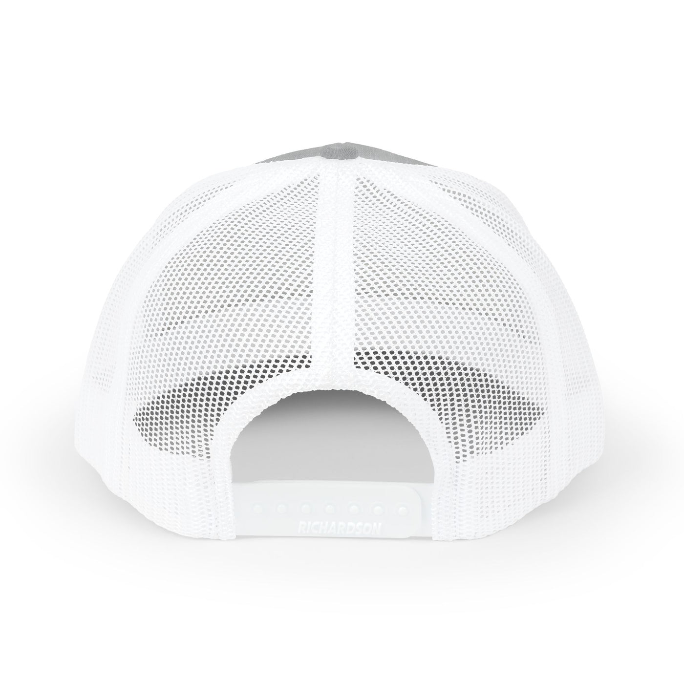 White mesh cap on a white background
