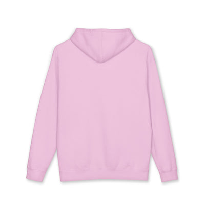 Back of the pink hoodie