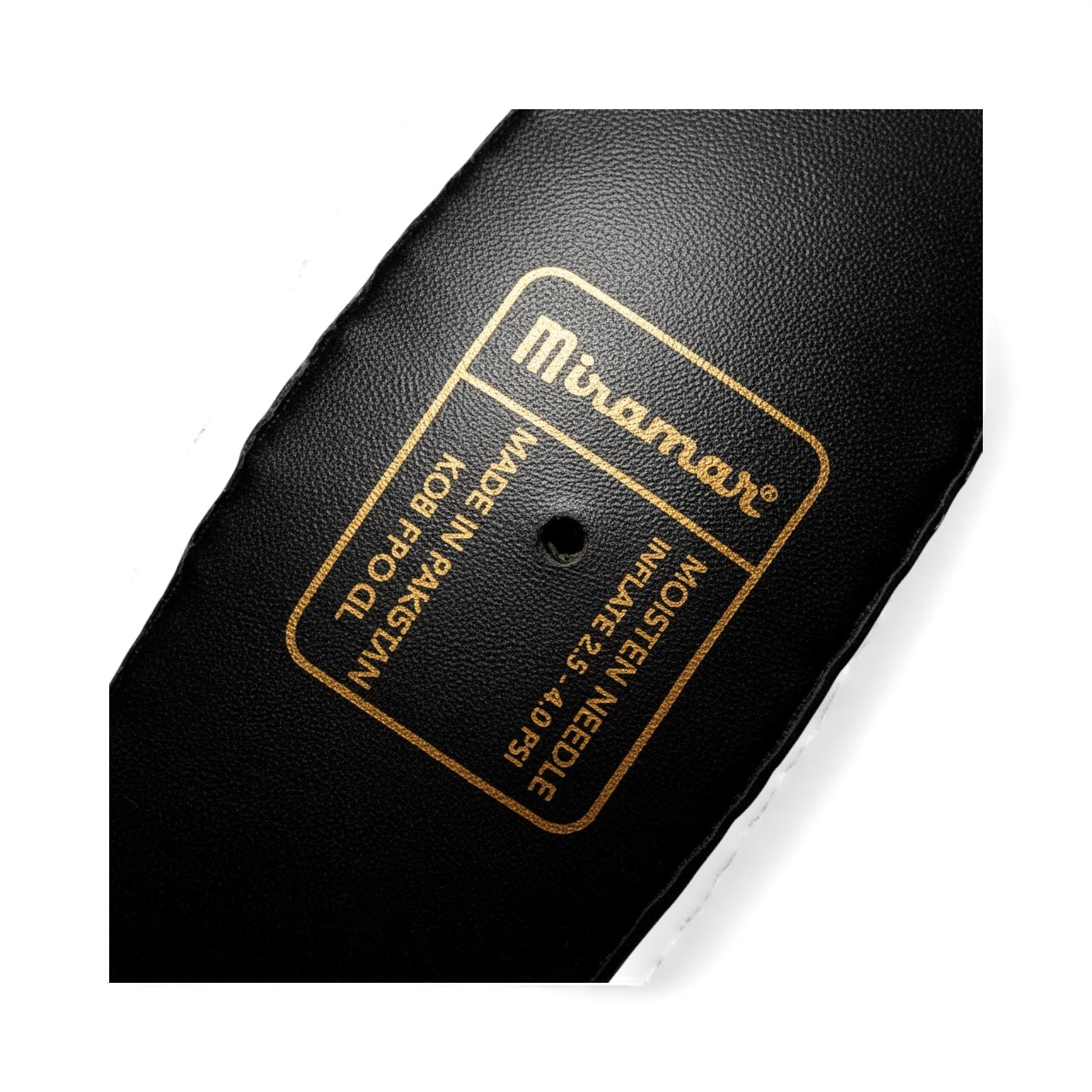 Miramar King of the Beach KOTB Pro GL genuine leather volleyball  Valve View
