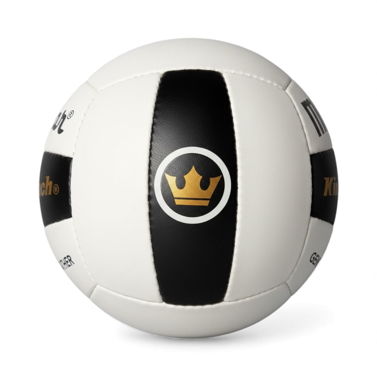Miramar King of the Beach KOTB Pro GL genuine leather volleyball on a white background Crown View