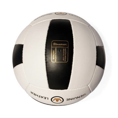 Miramar King of the Beach KOTB Pro GL genuine leather volleyball on a white background Valve View
