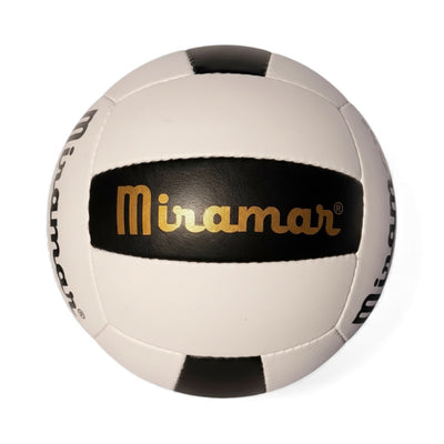 Miramar King of the Beach KOTB Pro GL genuine leather volleyball on a white background