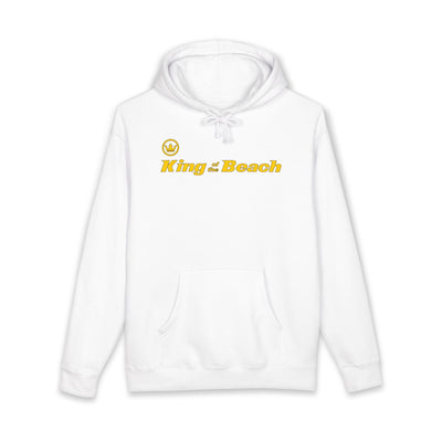 White hoodie with 'King of the Beach'