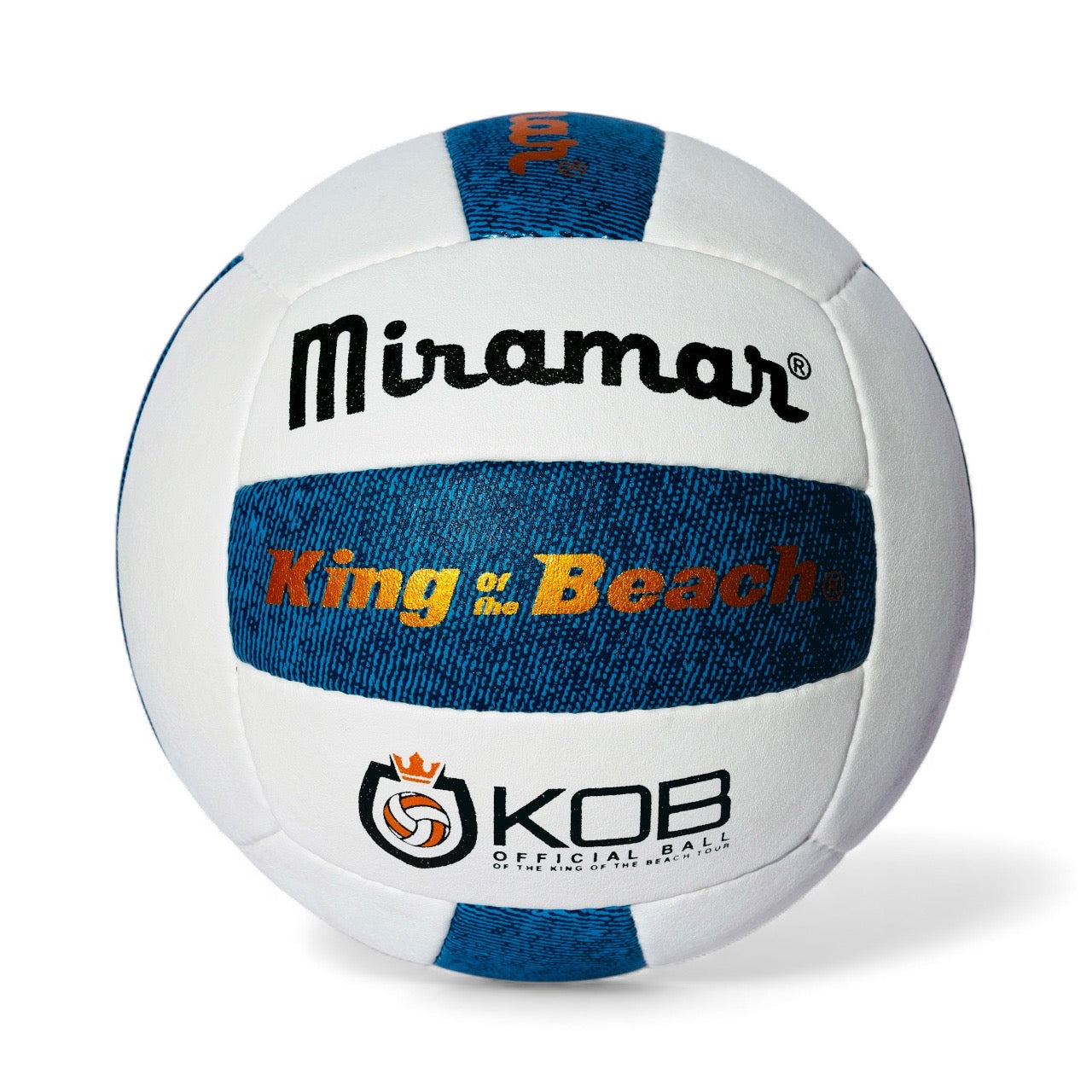 Miramar volleyball with King of the Beach in color Snow Denim 