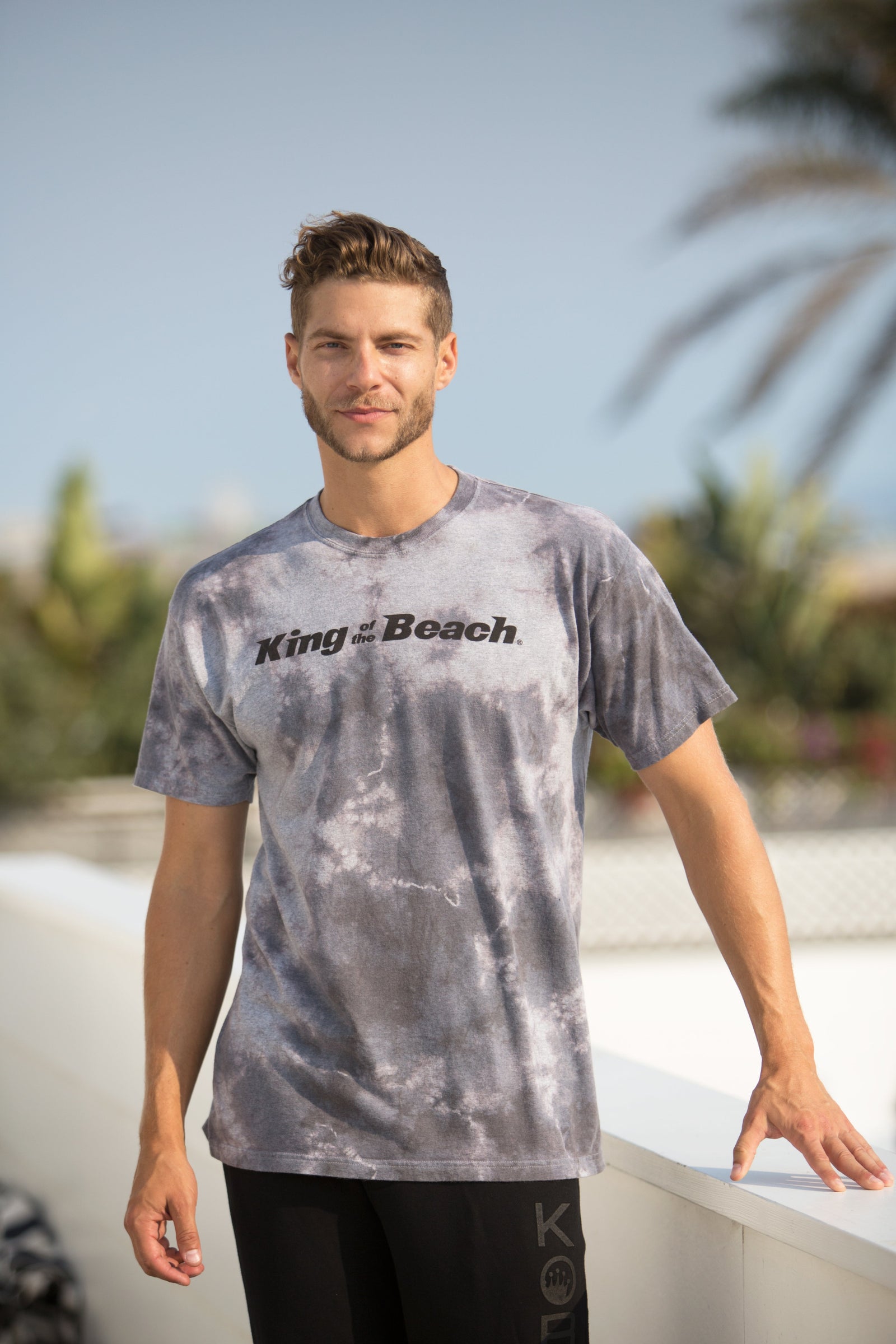 完売　Salsation Wear V-Tshirt BROWN Tie-dye Orange & Gray Starburst Double Spiral V-Neck Tie Dye T-shirt