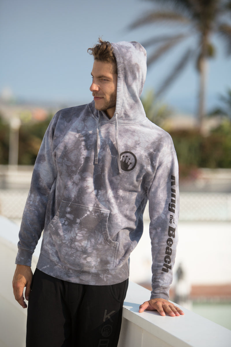 Miramar® KING OF THE BEACH® Tie Dye Crystal Wash Hoodie